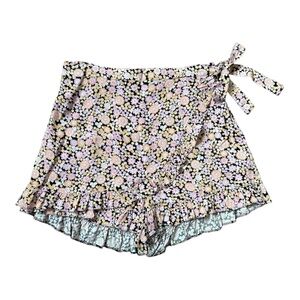 Primark Women Floral Wrap Skirt with Ruffle Detail Size 10 (M)